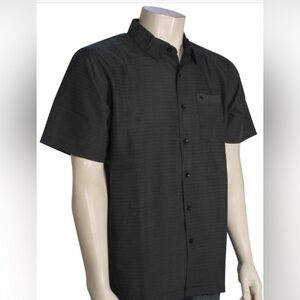 Quiksilver Waterman Centinela Button Down Shirt - Black - size XXL
